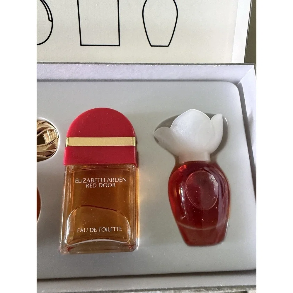 Vtg Mini Perfumes Gift Set 6pcs, Chloe, Scherrer,Red Door, White Diamonds & More
